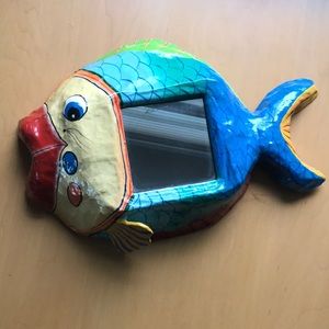 Vintage Handmade tropical 🐠 Fish mirror
